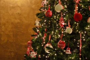 Christmas tree yelllow