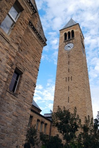 Cornell Chimes Bell Tower in cornell university campus