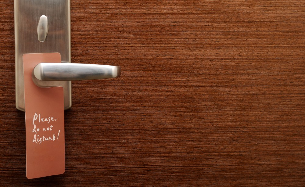 Do not disturb sign